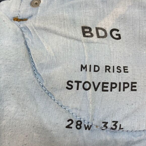 BDG Stovepipe Mid Rise Denim Jeans women’s size 28 waist - Picture 9 of 11